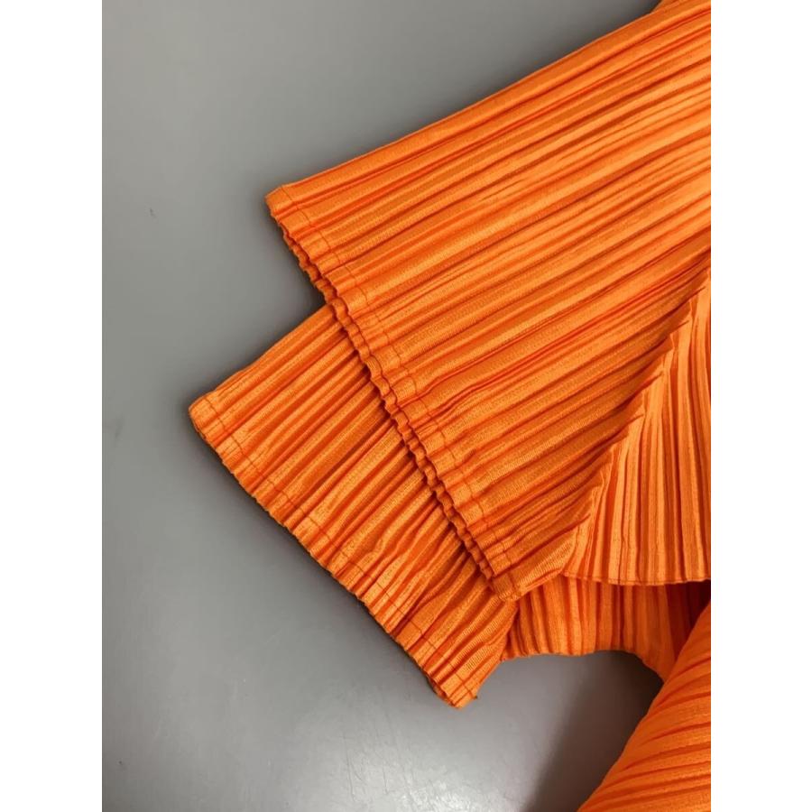 PLEATS PLEASE ISSEY MIYAKE◆ハイネック/プリーツ半袖カットソー/3/ポリエステル/ORN/JK004//_4