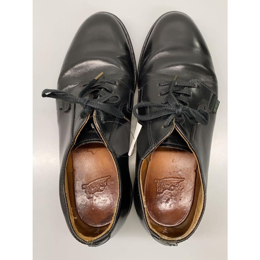 RED WING◇POSTMAN OXFORD/ポストマン/ドレスシューズ/US8/BLK/レザー