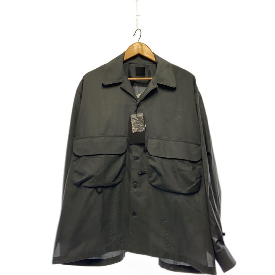 DAIWA PIER39◇TECH SPORTS OPEN COLLAR SHIRT L/S/長袖シャツ/L/GRY