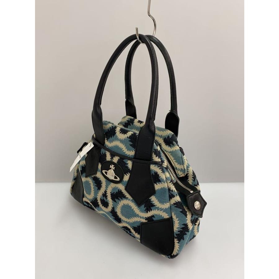 【美品】ヴィヴィアンウエストウッド ベイカーストリート ヤスミン ボストンバッグ Vivienne Westwood◇ヤスミンボストンバッグ/キャンバス/NVY/総柄