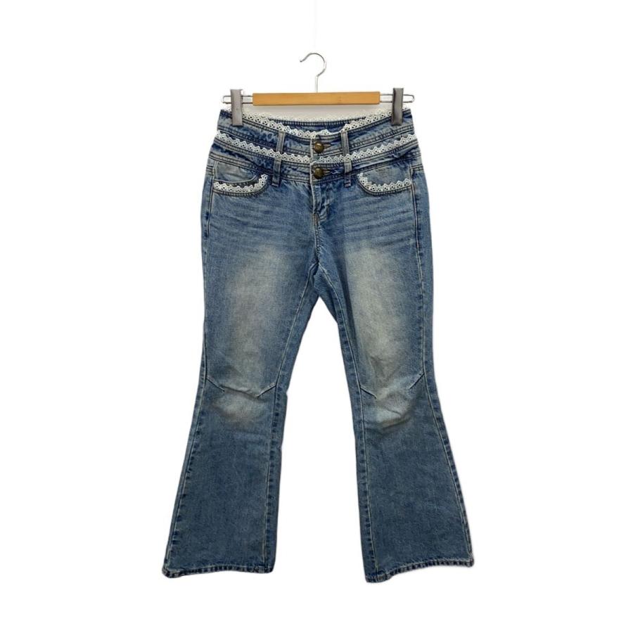 SCULPTOR◇Double Waist Boots Cut Denim MId Blue/ブーツカットパンツ