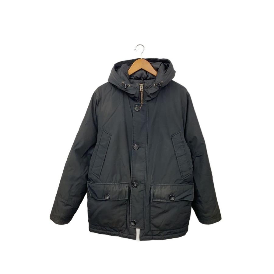 EDDIE BAUER◇日の出タグ/復刻/TALON/ダウンジャケット/M/ナイロン/BLK