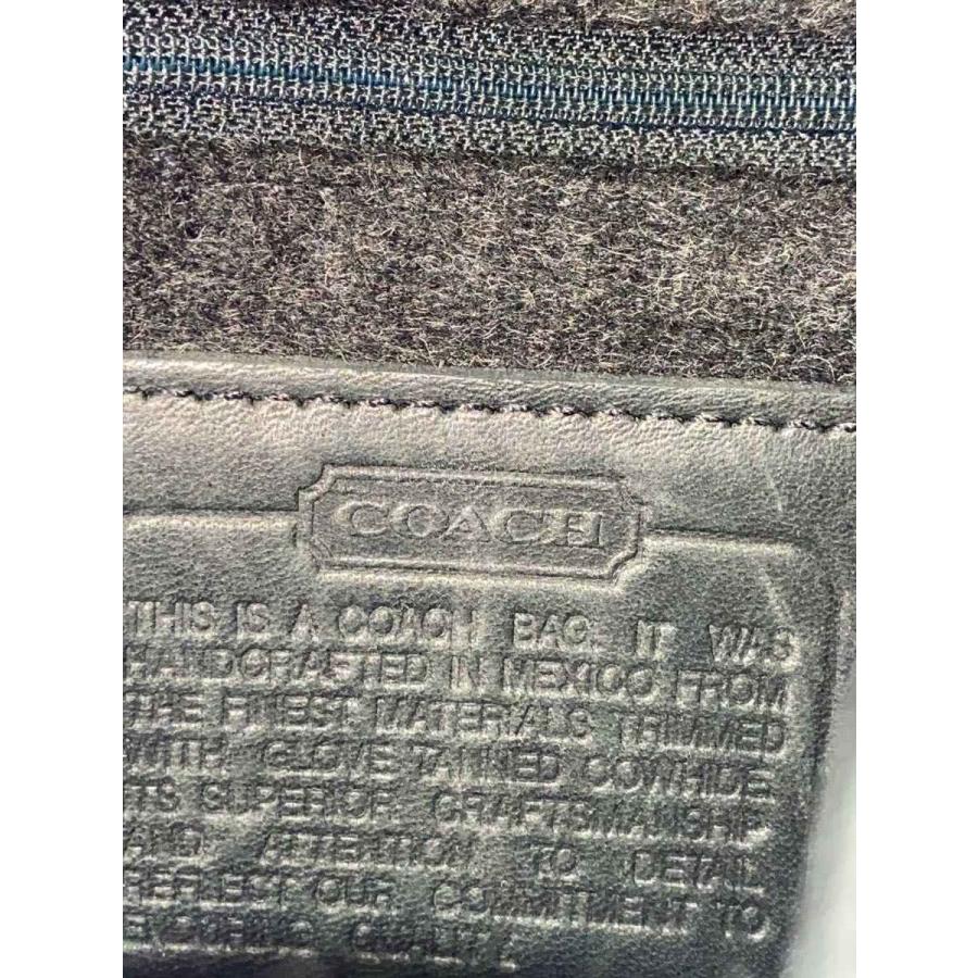 COACH◇オールドコーチショルダーバッグ/ウール/GRY/9479 : セカンド