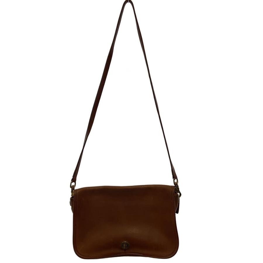COACH◇オールドコーチターンロックショルダーバッグ/レザー/CML/6906