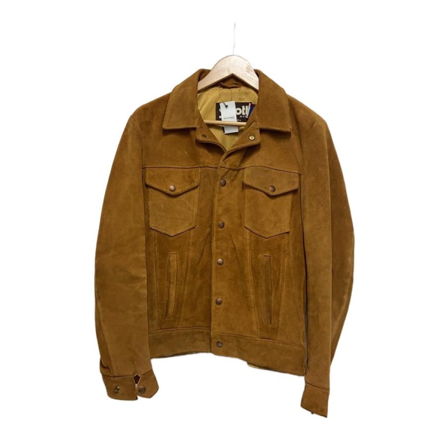 Schott◇70s/USA製/スウェードトラッカージャケット/36/スウェード/CML