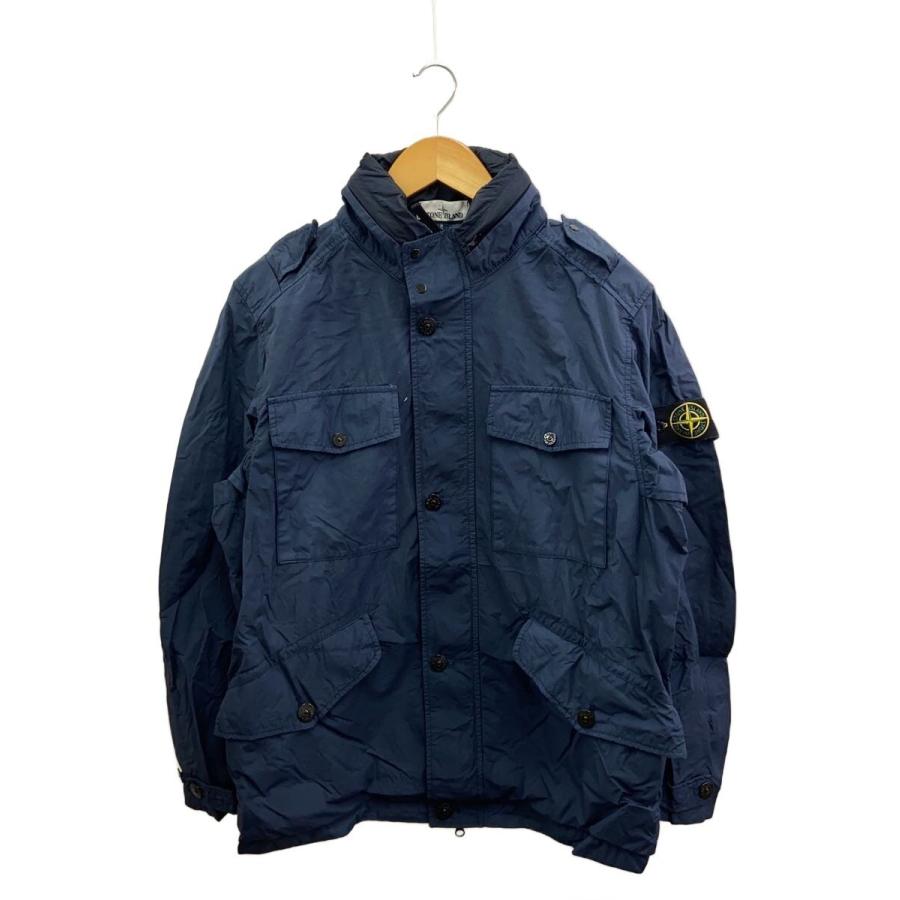 STONE ISLAND◇4P Hooded Military Jacket/ジャケット/L/ナイロン/NVY