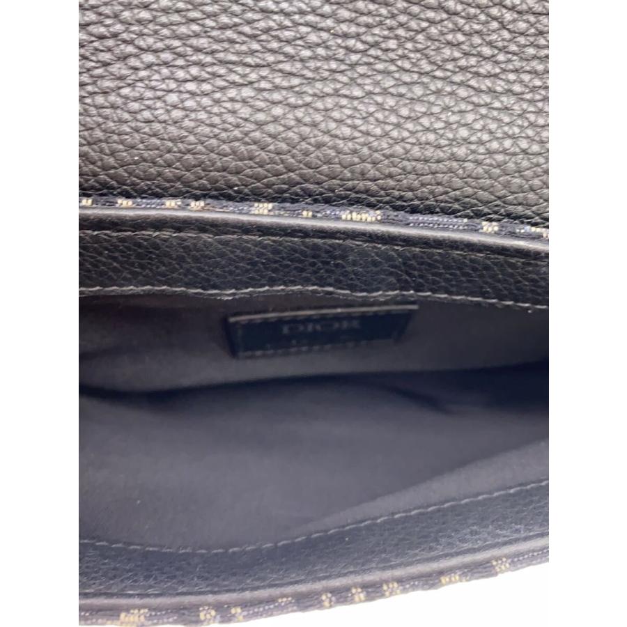 Dior HOMME◆トロッター/サドルショルダーバック/1ADPO095YKY_H00N/キャンバス/BLK/総柄_5