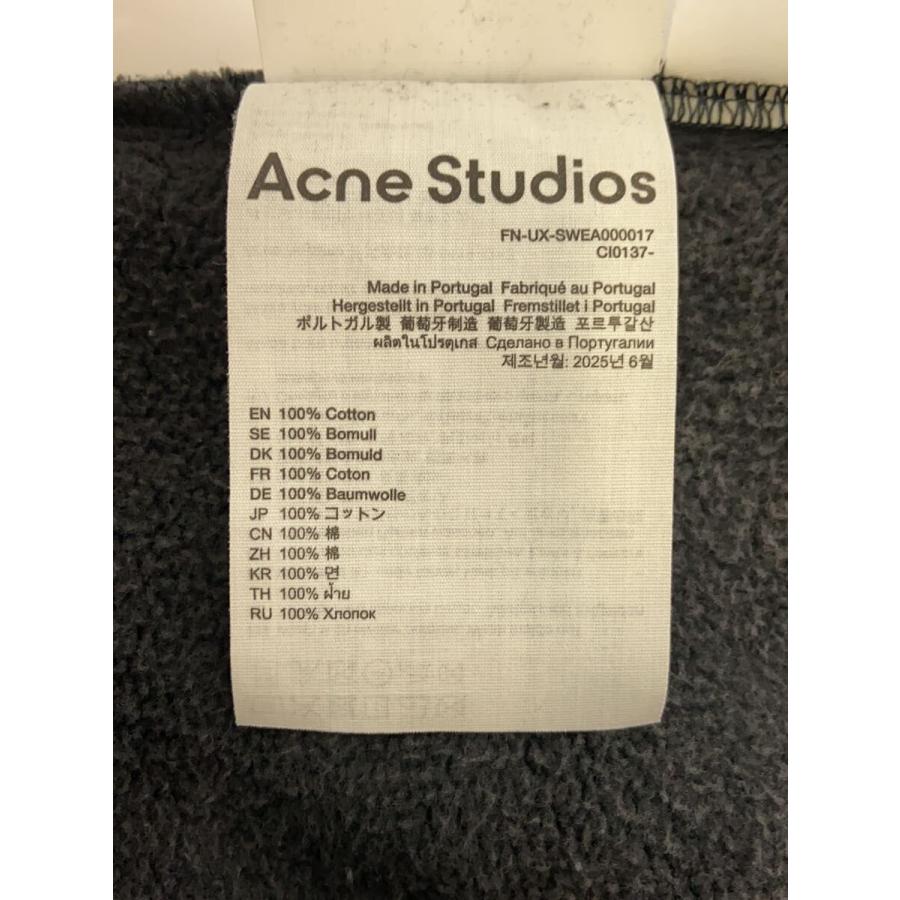 Acne Studios(Acne)◆ウォッシュドクルーネックセータースウェット/スウェット/L/コットン/BLK/FN-UX-SWEA000017//_4