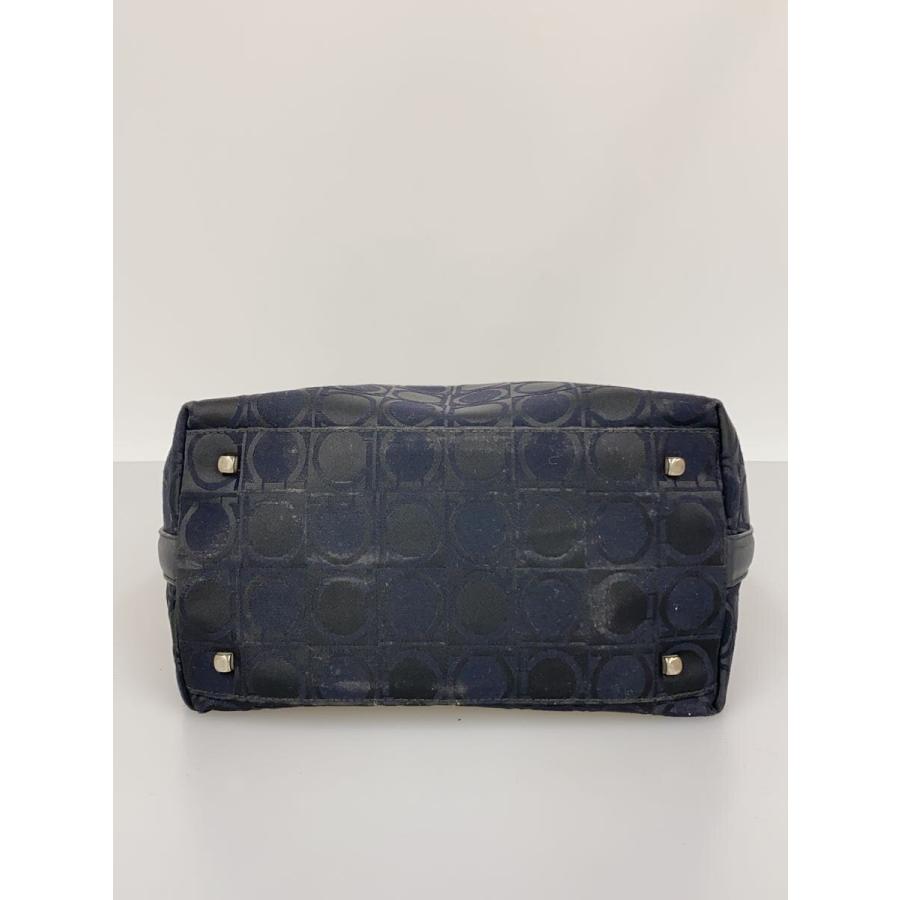 Salvatore Ferragamo ガンチーニ総柄 ショルダー バッグ Salvatore Ferragamo◇ガンチーニ柄ショルダーバッグ/キャンバス/BLK
