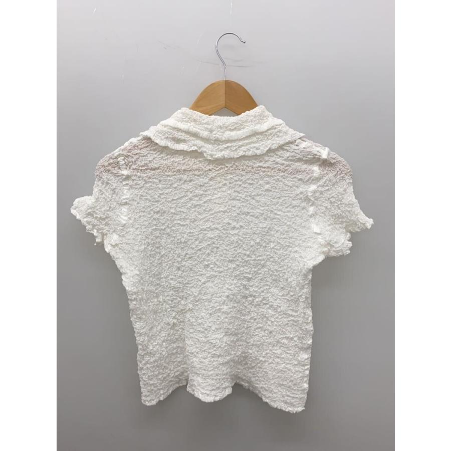 me ISSEY MIYAKE◇シワ半袖シャツ/--/コットン/WHT/MI55FM129 me ISSEY 