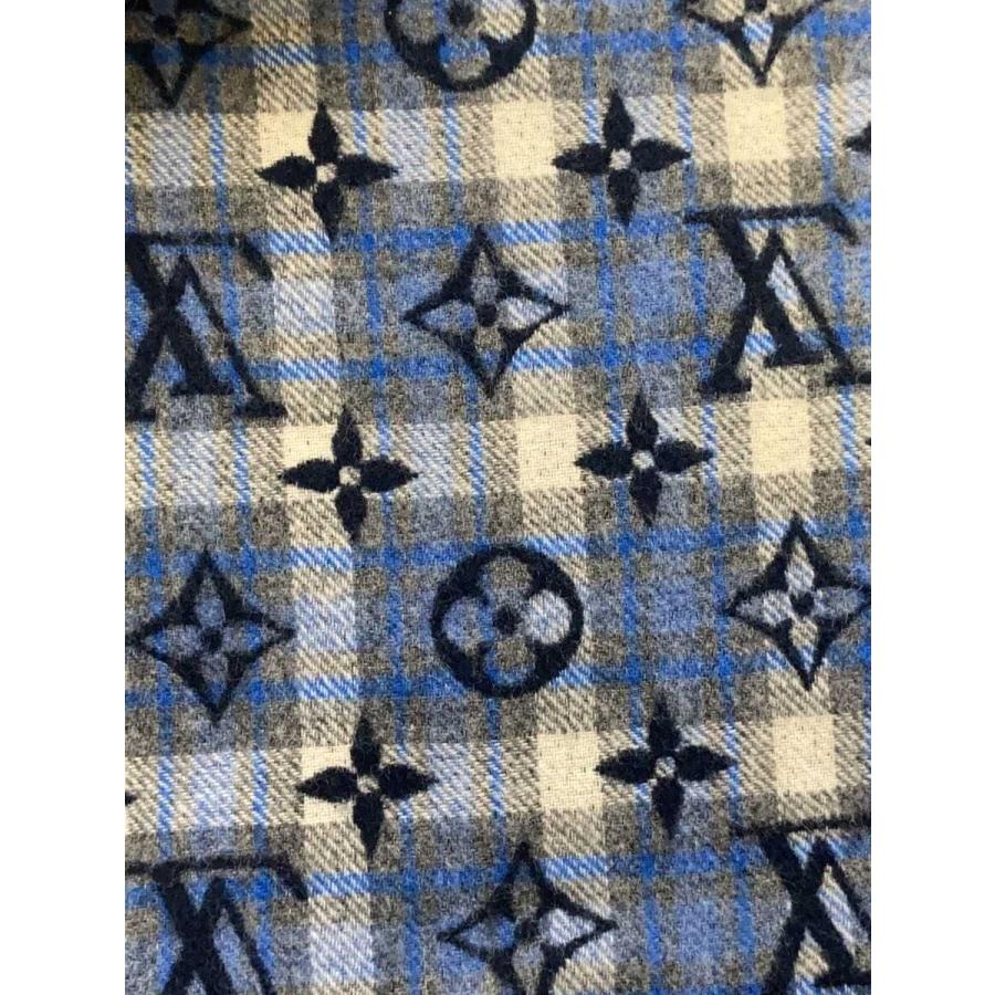 LOUIS VUITTON◇エシャルプ・モノグラムグラディエントタータン_BLK 