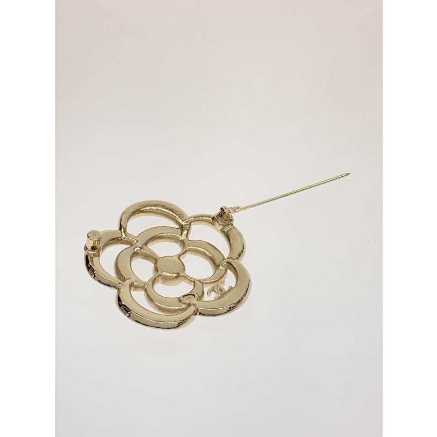 CHANEL◆カメリアココ/ラインストーン/ブローチ/アクセサリー/--/SLV/レディース/A25箱有の画像