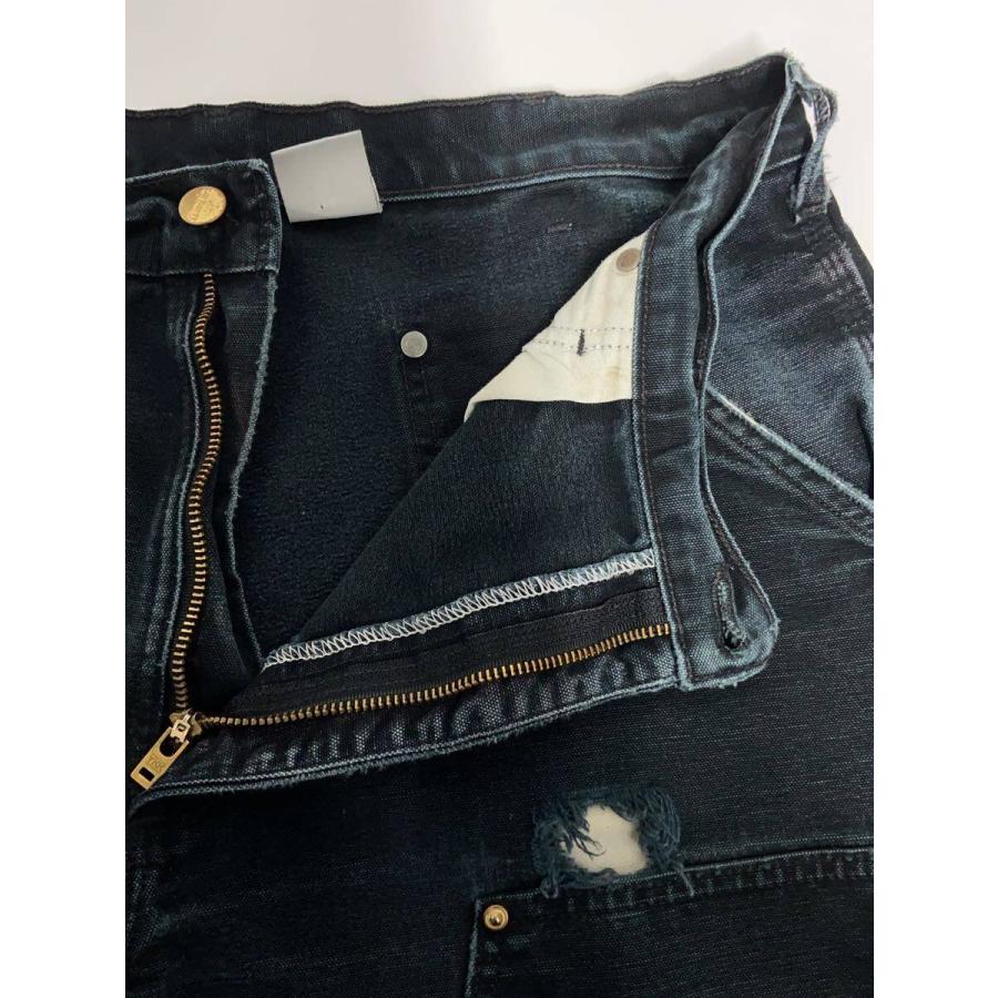 Carhartt◇USA製/ダブルニー/ペインターパンツ/36×30/コットン/BLK