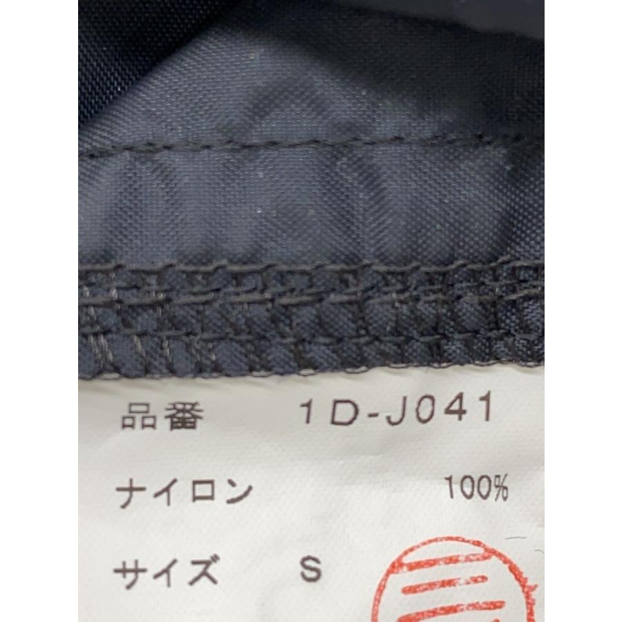 BLACK COMME des GARCONS◇短冊/ロゴフードコート/S/ナイロン/BLK/1D