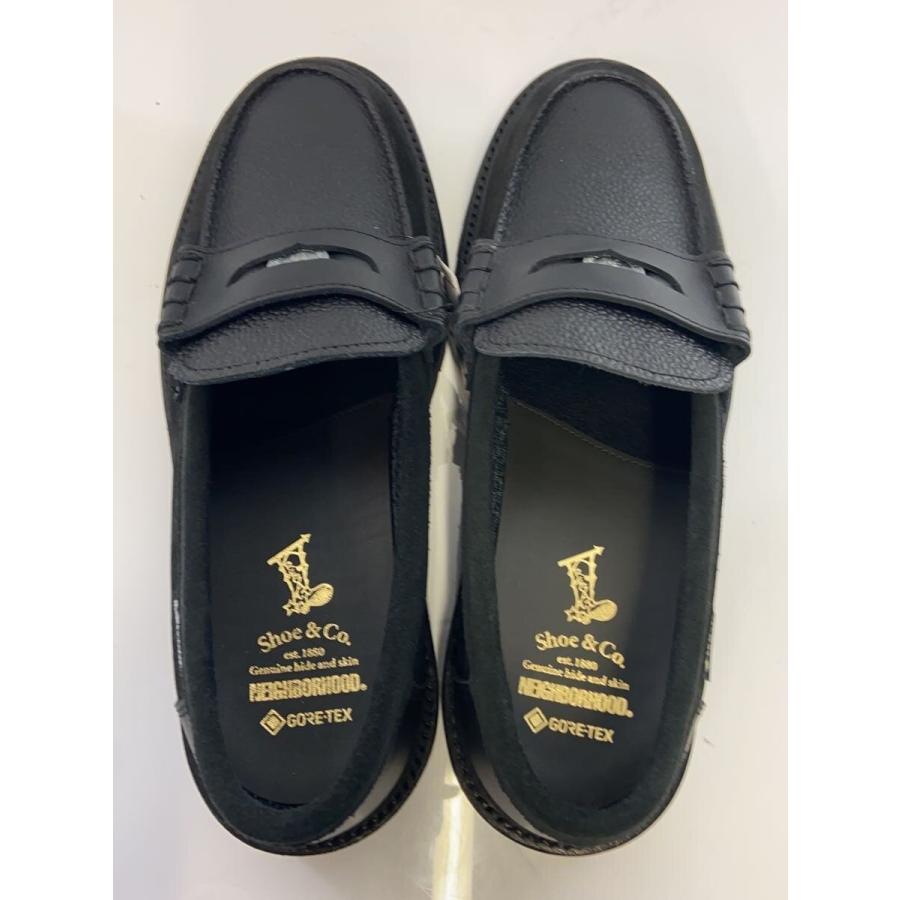 NEIGHBORHOOD◆×REGAL Shoe & Co./コインローファー/25cm/BLK/ゴアテックス/730S NBHD//_2