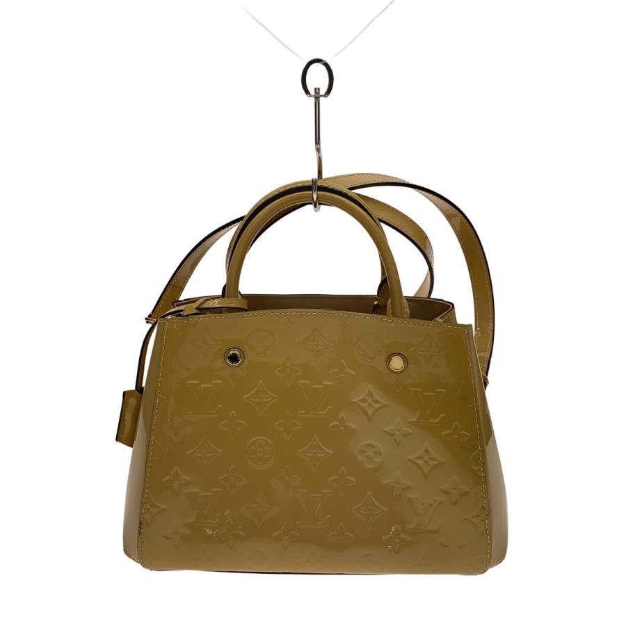 LOUIS VUITTON◇モンテーニュBB_モノグラム・ヴェルニ/エナメル/BEG 