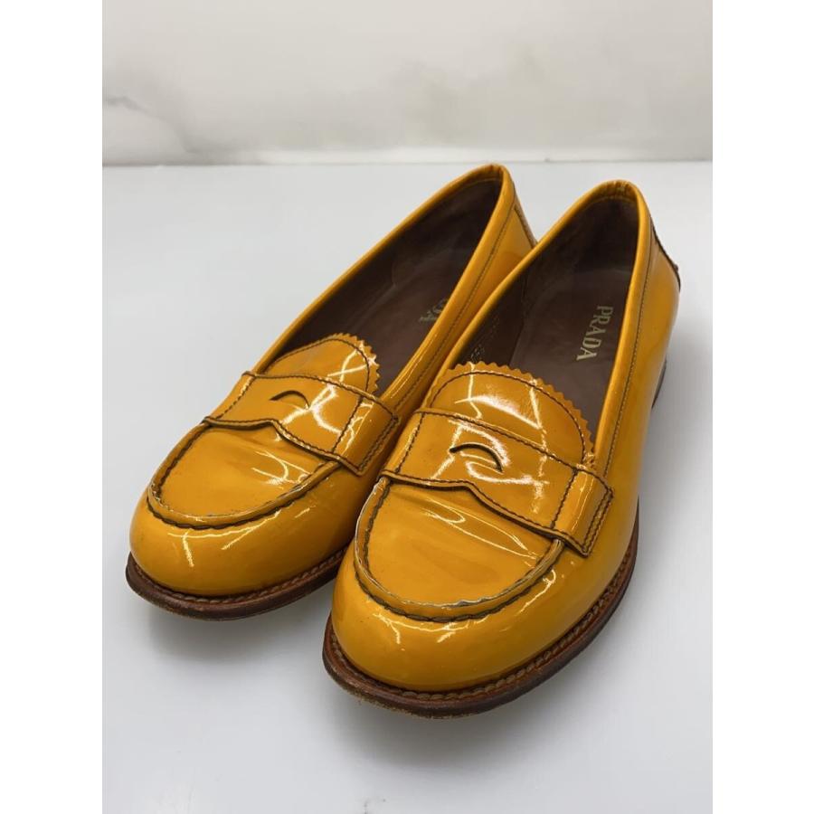 PRADA◇ローファー/36.5/CML/エナメル/キャメル : セカンドストリート 