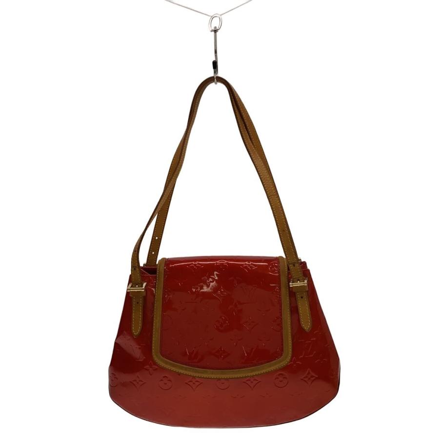LOUIS VUITTON◇ビスケインベイPM_モノグラム・ヴェルニ/エナメル/RED
