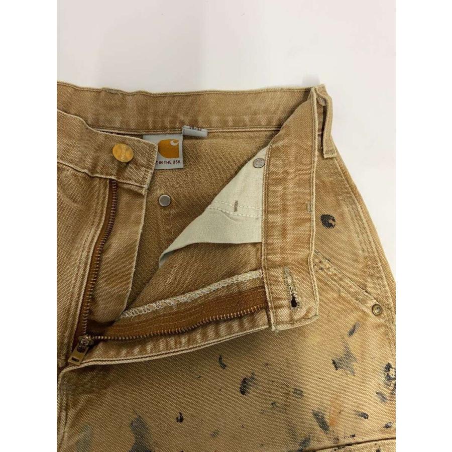 Carhartt◇ダブルニー/ペンキ飛び/ペインターパンツ/30/コットン/BEG