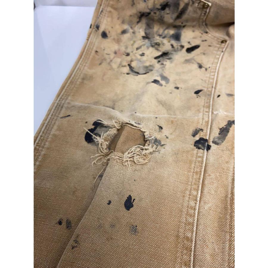 Carhartt◇ダブルニー/ペンキ飛び/ペインターパンツ/30/コットン/BEG