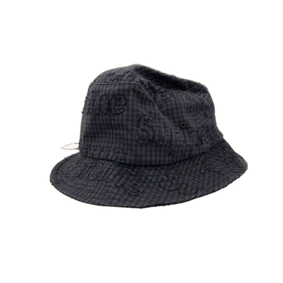 Supreme◇26SS/MONOGRAM GINGHAM CRUSHER/バケットハット/M/コットン