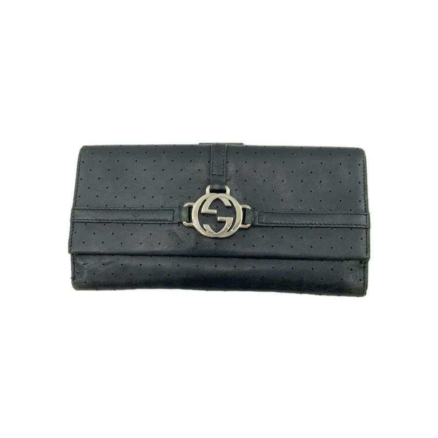 GUCCI◇長財布/レザー/BLK/レディース/115085-4276 : セカンド