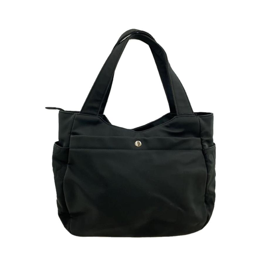 MARY QUANT◇デイジーキルトトート/トートバッグ/--/BLK : セカンド