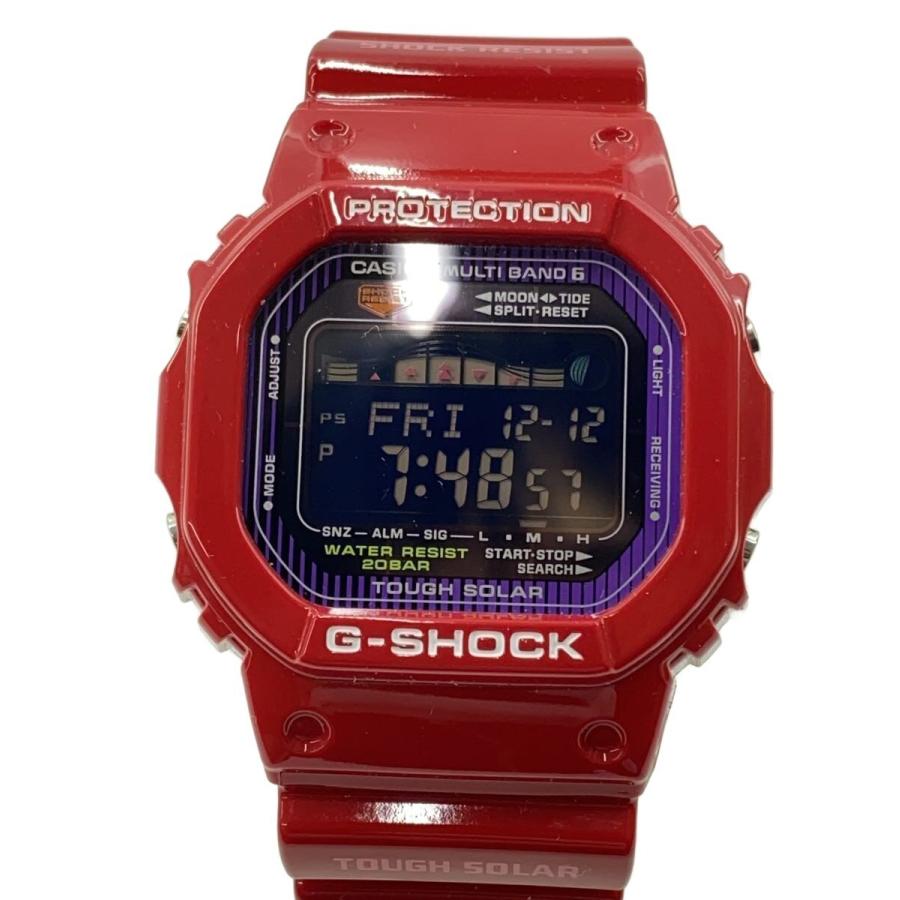 CASIO◇ソーラー腕時計・G-SHOCK/デジタル/RED/RED : セカンド