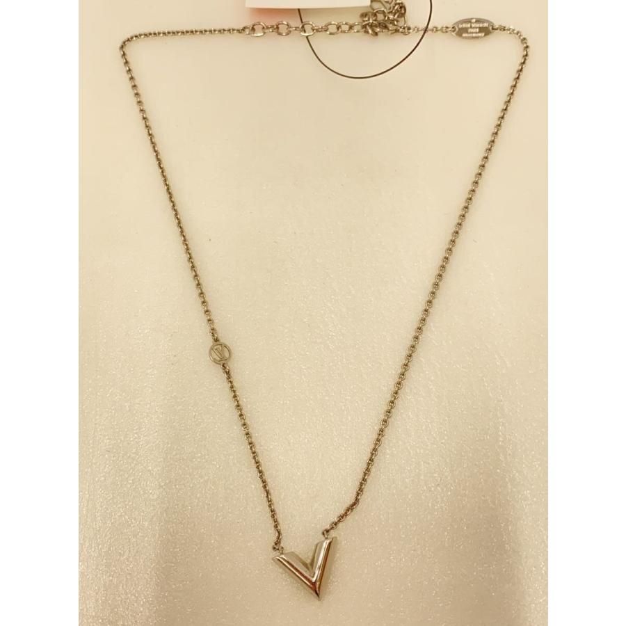 LOUIS VUITTON◇ネックレス・エセンシャルV_SLV/メッキ/SLV/トップ有
