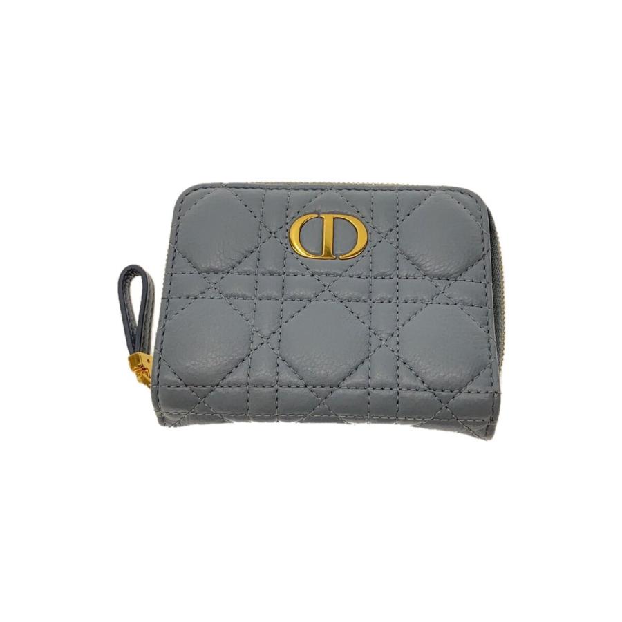 Christian Dior◇Dior Caro Scarlet ウォレット/レザー/BLU Christian Dior◇Dior Caro Scarlet ウォレット/レザー/BLU