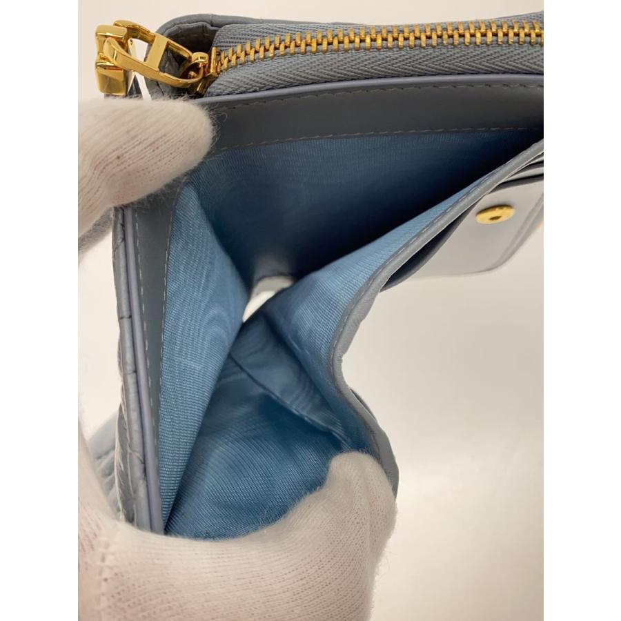 Christian Dior◇Dior Caro Scarlet ウォレット/レザー/BLU Christian Dior◇Dior Caro Scarlet ウォレット/レザー/BLU