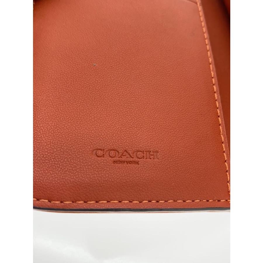 COACH◇タビーミディアムウォレット/財布/レザー/BRW/レディース