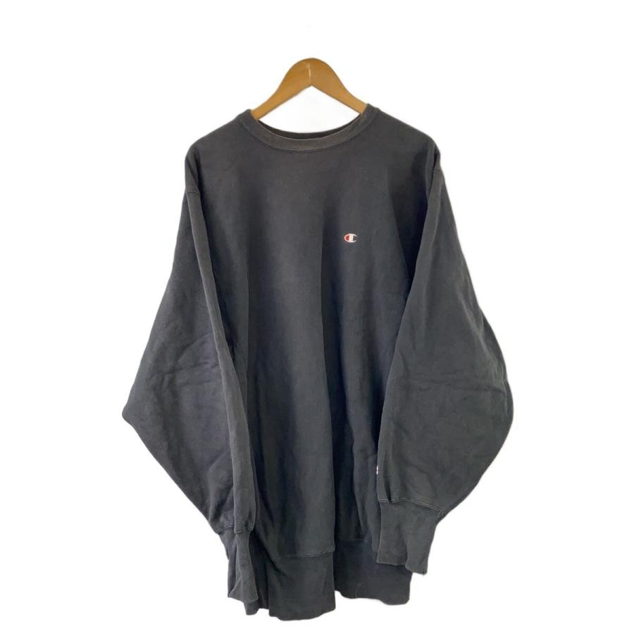 Champion◇90s/REVERSE WEAVE/目有り/スウェット/XL/コットン/BLK 