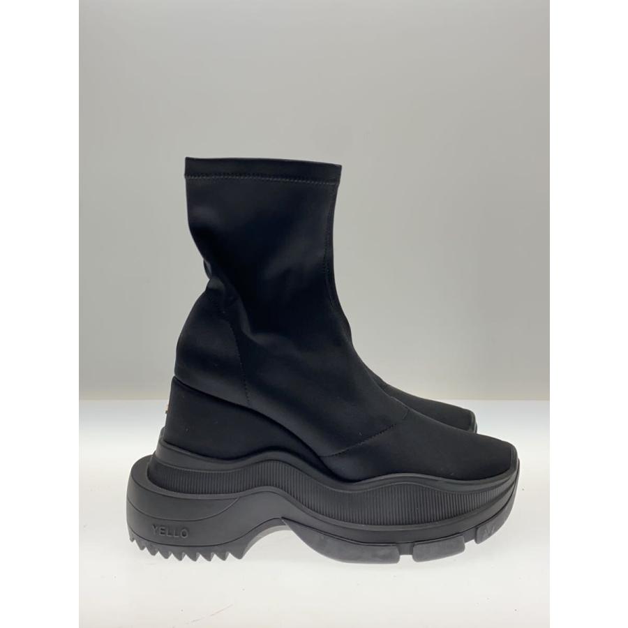 YELLO◇DOUBLE SNEAKER SHORT BOOTS/ブーツ/M/BLK : セカンド