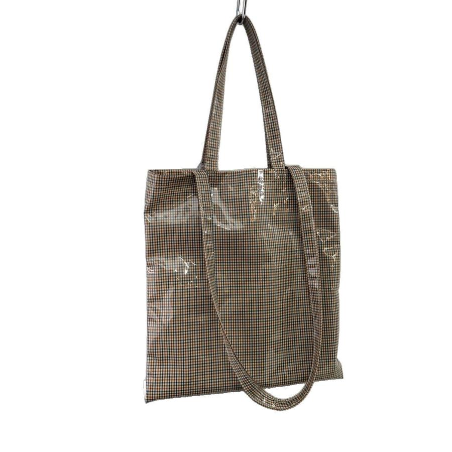 TEMBEA◇PAPERTOTE MEDIUM/トートバッグ/PVC/CML/チェック