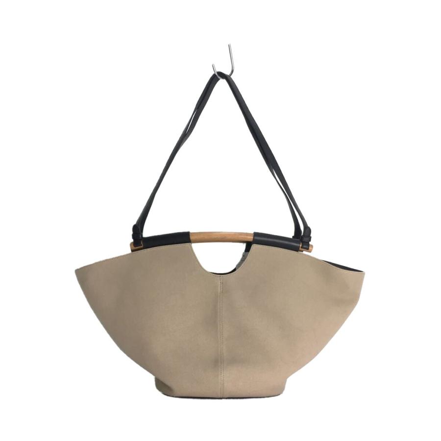 J&M DAVIDSON◇MARKET TOTE L バッグ/レザー/ウッドハンドル J&M DAVIDSON◇MARKET TOTE L バッグ/レザー/ウッドハンドル