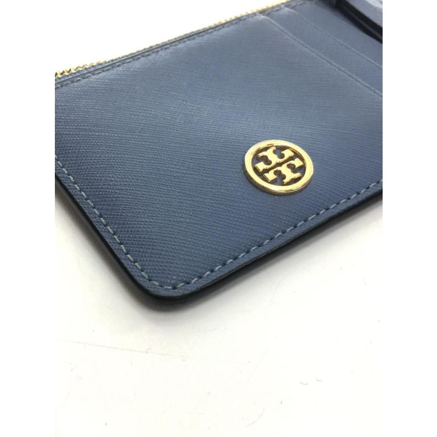 TORY BURCH◆ROBINSON/ミニ財布/カードケース/コインケース/レザー/BLU/レディース｜ssol-shopping｜03