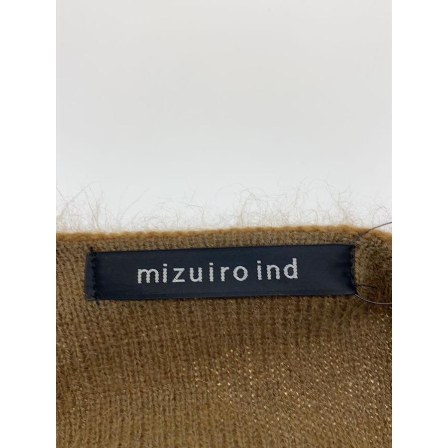 mizuiro ind◆カーディガン(厚手)/--/ナイロン/BRW/3-227035