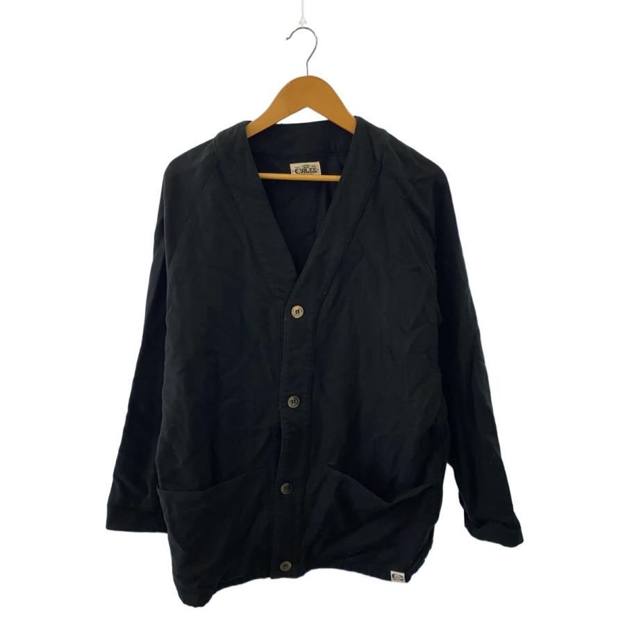 CALEE カーディガン CALEE◇カーディガン(厚手)/L/コットン/BLK/無地 : セカンドストリート