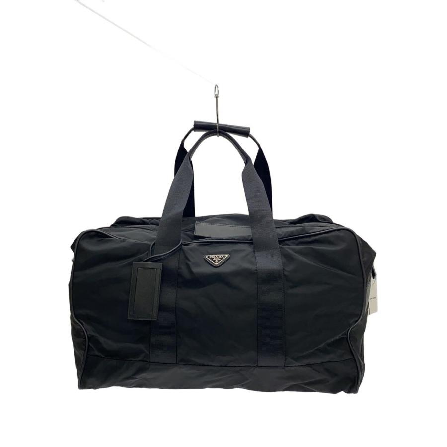 PRADA ボストンバック PRADA◇ボストンバッグ/ナイロン/BLK/無地// : セカンドストリート