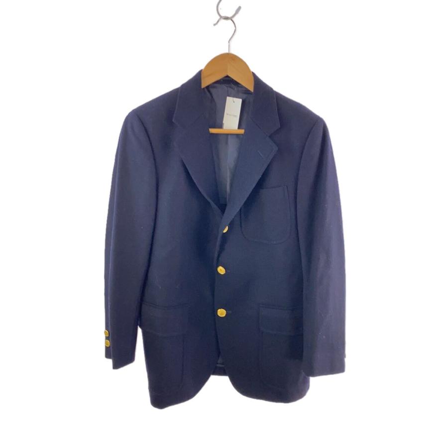 2022AW J.PRESS ぺピンメリノ ウール 紺ブレザー 金ボタン B4