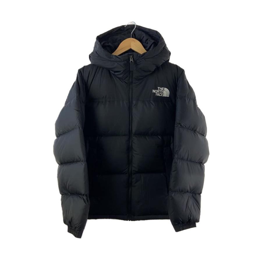 THE NORTH FACE◇NUPTSE HOODIE_ヌプシフーディー/M/ナイロン/BLK/無地  