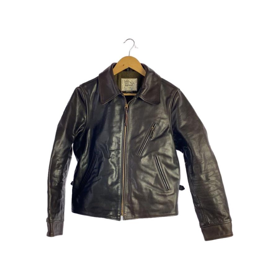 SUGAR CANE◇レザージャケット・ブルゾン/38/馬革/BRW/無地/SC80522