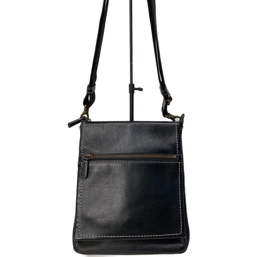 土屋鞄◇ショルダーバッグ/レザー/BLK : セカンドストリートYahoo!店