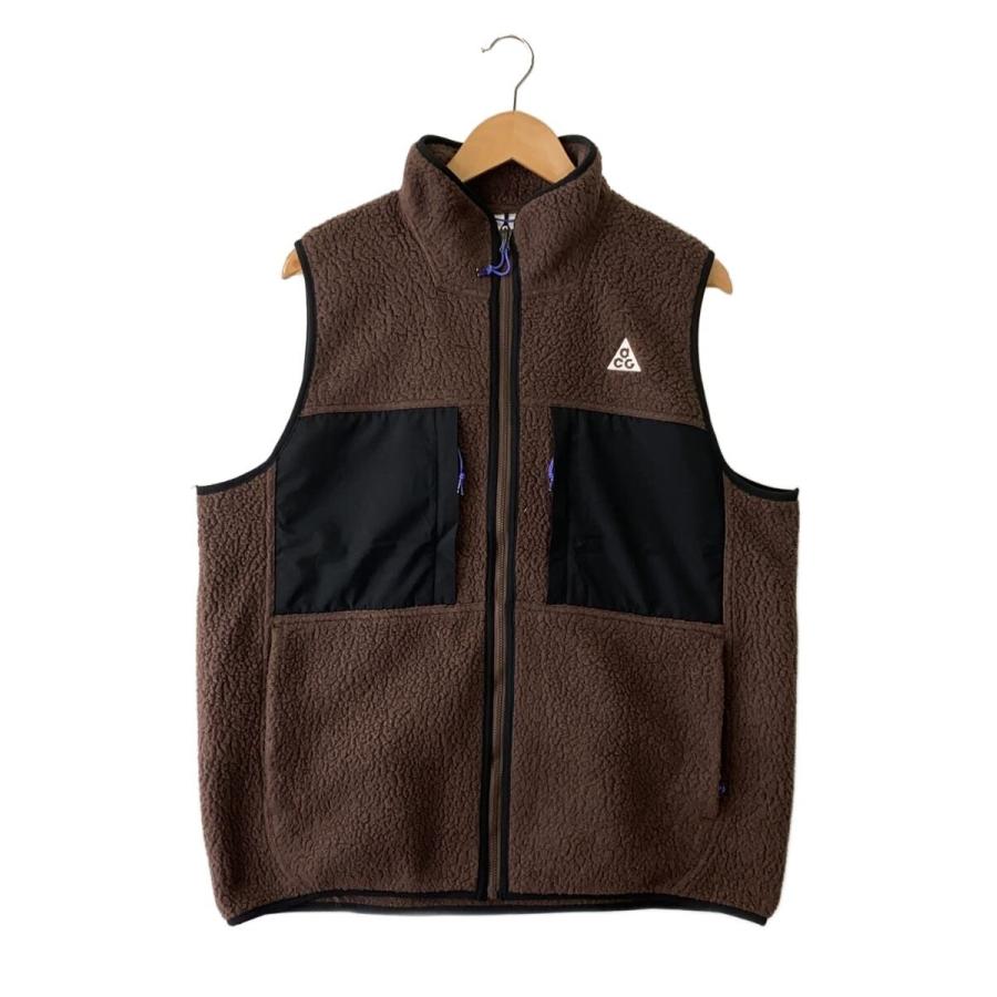 NIKE ACG◇フリースベスト/L/ポリエステル/BRW/FN2449-237