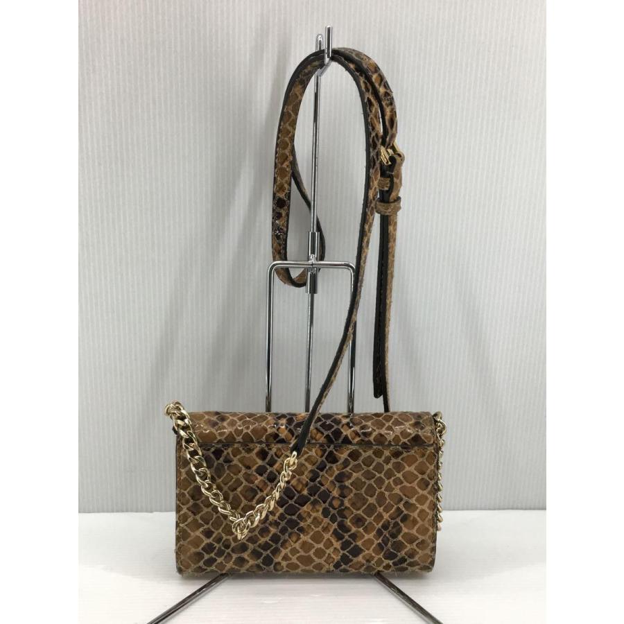 MICHAEL KORS◆ショルダーバッグ/チェーンウォレット/財布/BEG/レディース/パイソン/蛇柄｜ssol-shopping｜03