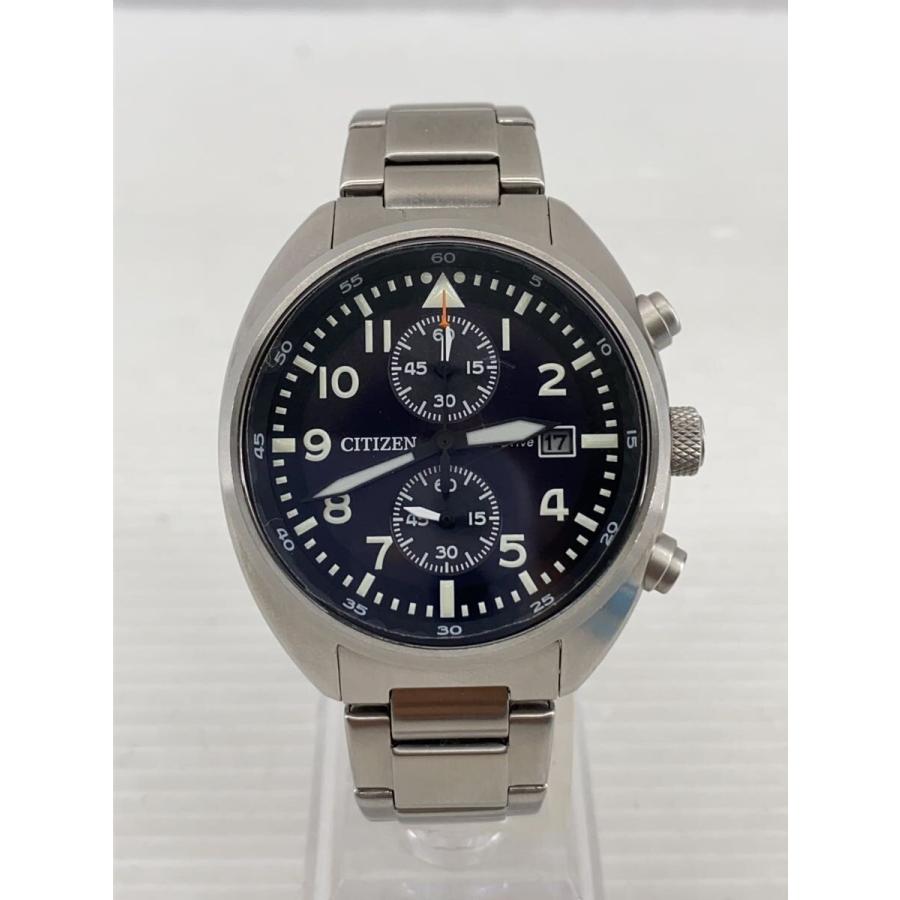 CITIZEN◇腕時計/アナログ/ECO DRIVE/BLK/SLV/b642-s120764 : セカンド