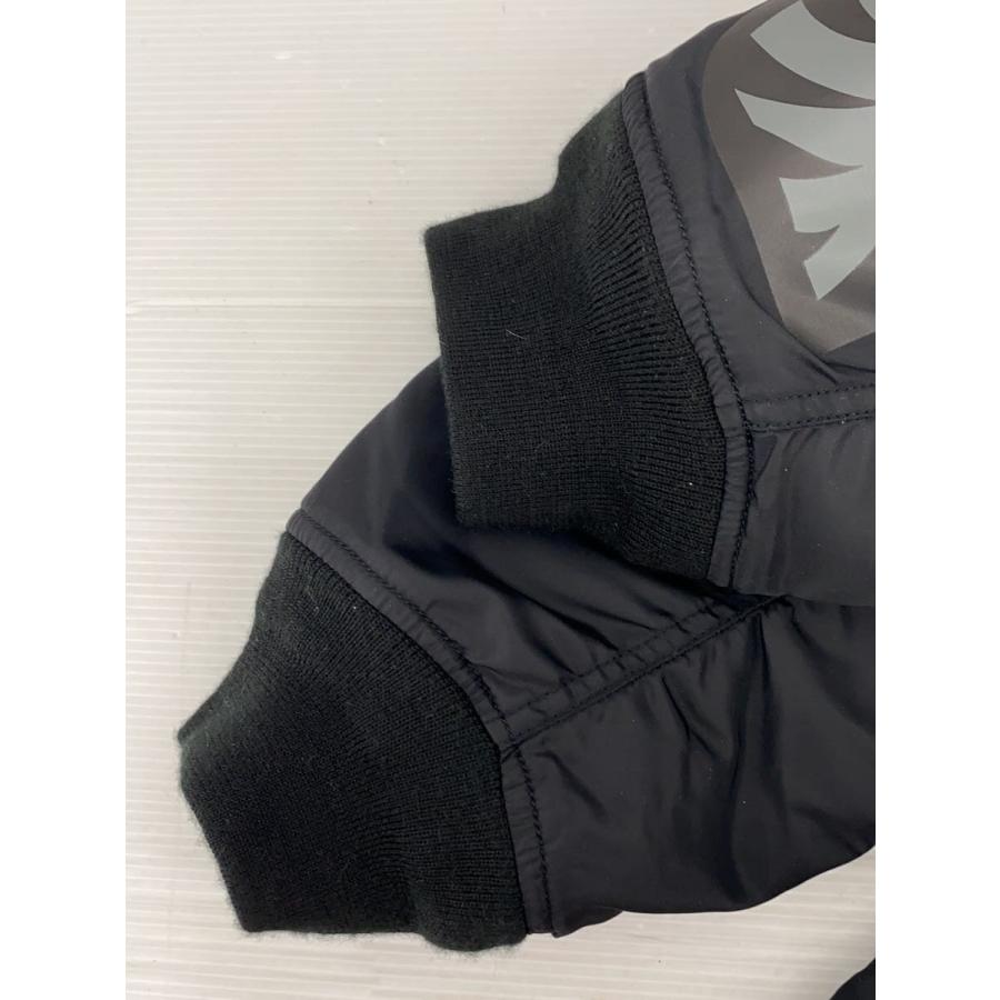 A BATHING APE◆SHARK MA-1/ジャケット/L/ポリエステル/BLK/001HJK801006Mの画像