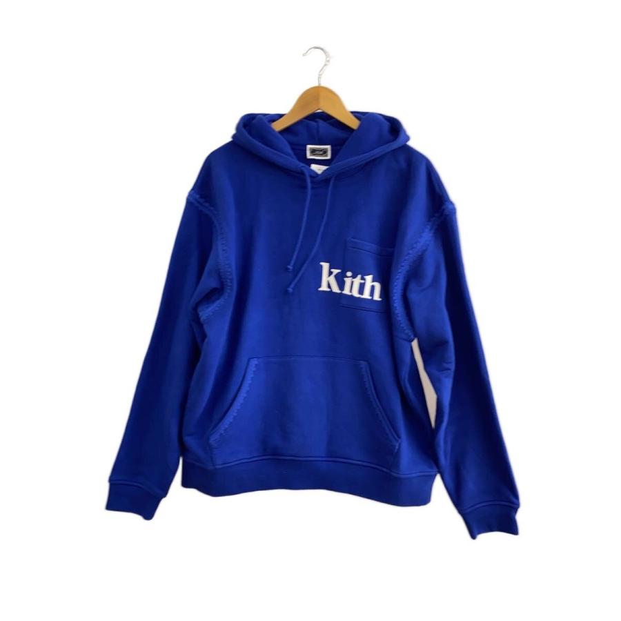 KITH◇パーカー/M/コットン/BLU/裏起毛 : セカンドストリートYahoo!店