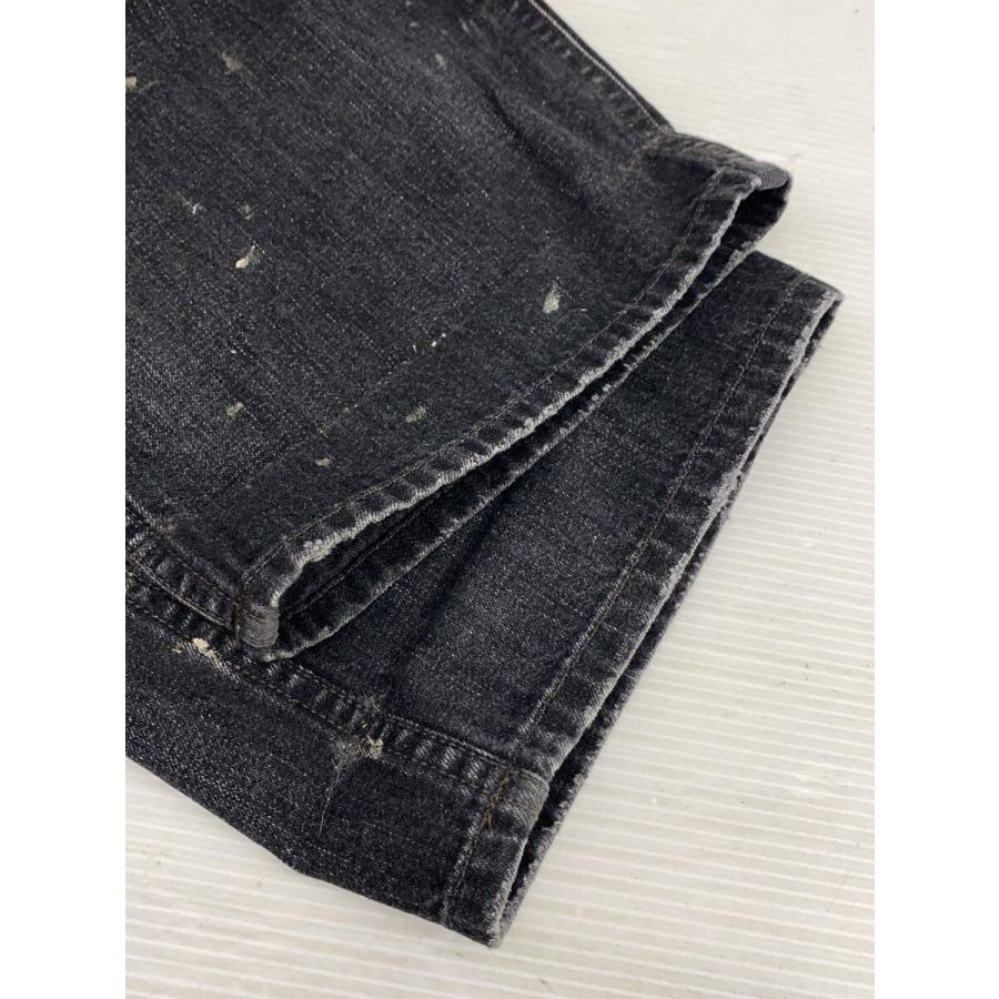 RRL◆limited edition/ペンキ加工/ボトム/29/コットン/BLK/セルビッチ_6